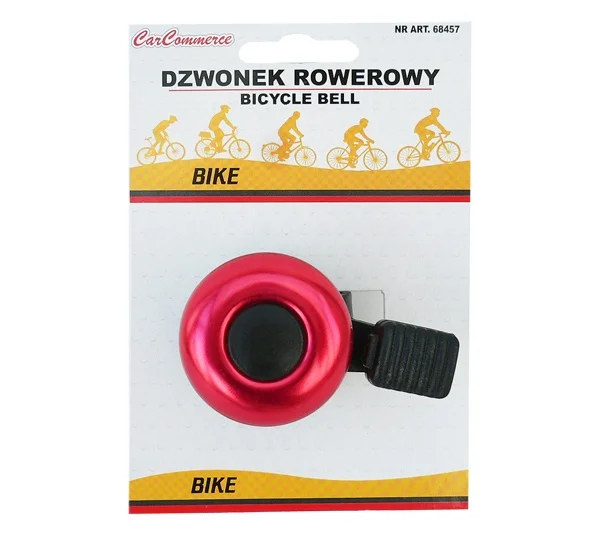 Dzwonek rowerowy - czerwony