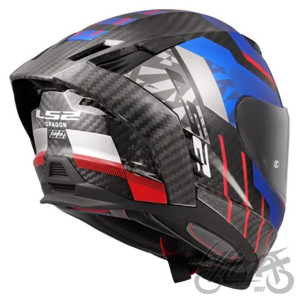Kask LS2 FF807 Dragon Trax Blue Red — rozmiar M — ujęcie 4