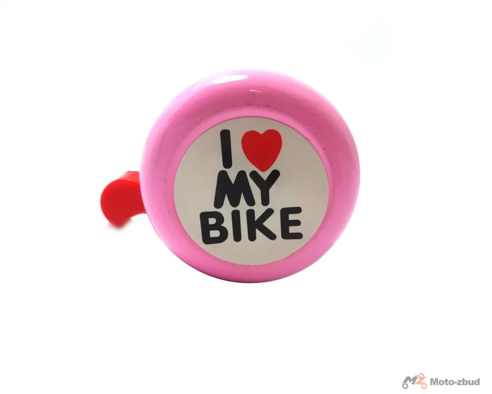 Dzwonek dziecięcy stal/plast (54 mm) i love my bike L-E-1
