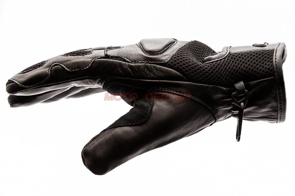 Rękawice motocyklowe skórzane czarne XS — ujęcie 2