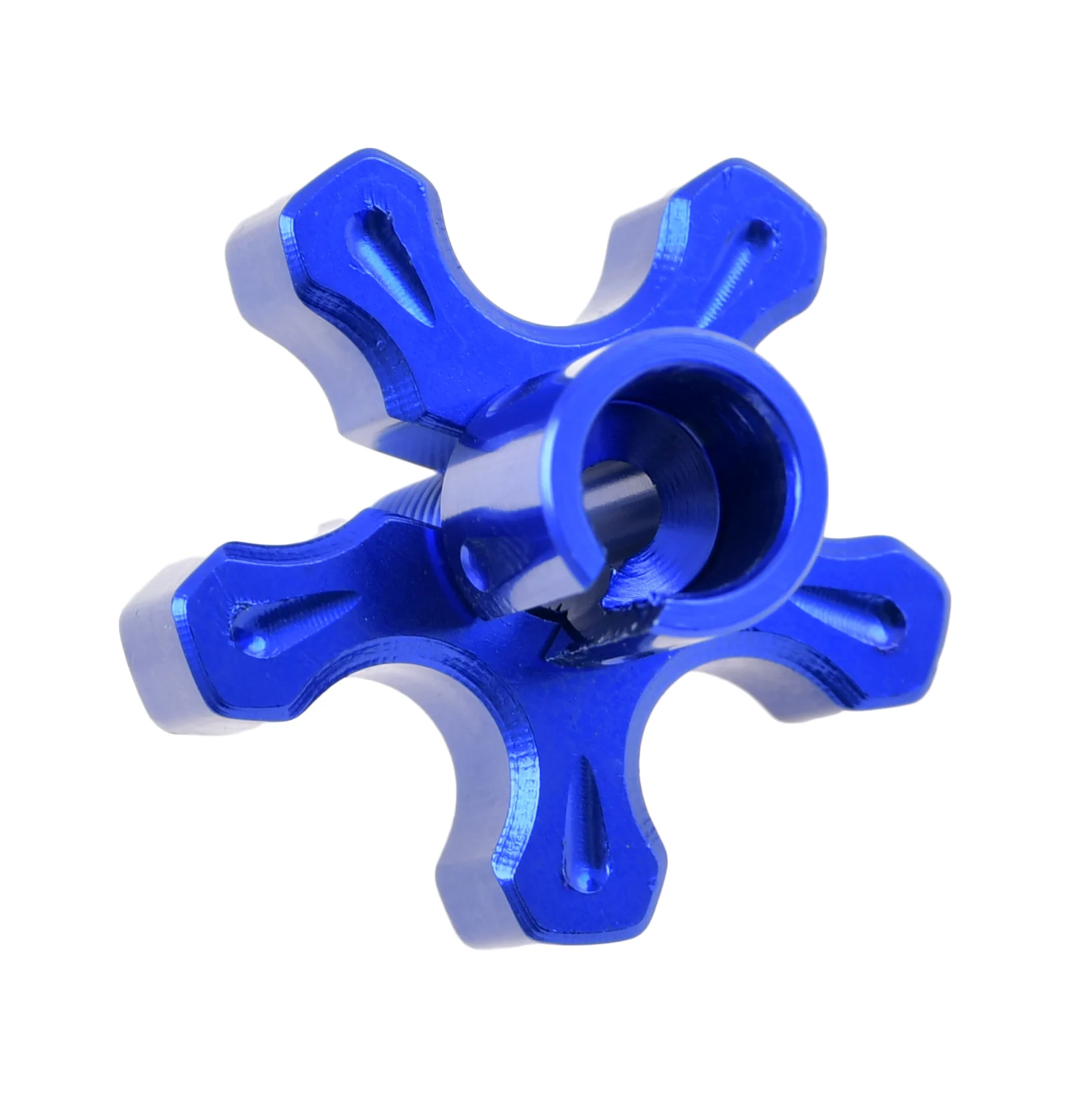 Napinacz linki M8 20 mm aluminium CNC niebieski V2 Racing Force — ujęcie 1