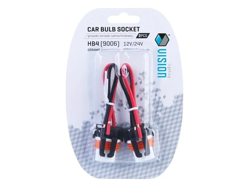 Złącze elektryczne / gniazdo do żarówki HB4 (9006) proste (ceramiczne) 2szt. — ujęcie 2