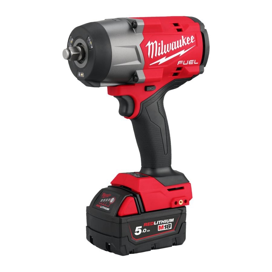 Klucz udarowy akumulatorowy 1/2" 2034 Nm zestaw z bateriami 5 Ah [2 elementów] ładowarka i walizką MILWAUKEE 4933492783 — ujęcie 2