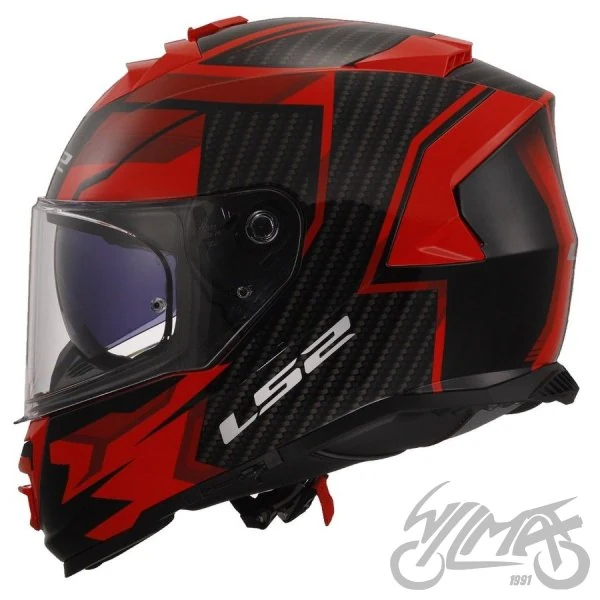 Kask LS2 FF800 Storm II Tracker Black Red — rozmiar L — ujęcie 2