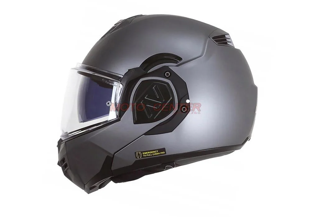 Kask motocyklowy szczękowy LS2 FF906 ADVANT Solid Titanium mat XL — ujęcie 1