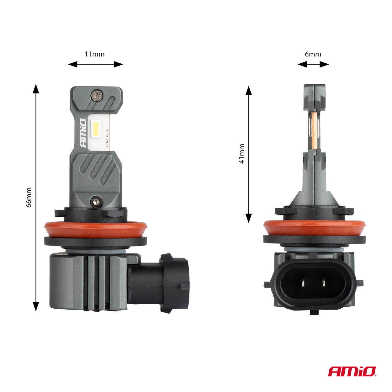 Żarówki samochodowe LED seria HYBRID H8 H9 H11 H16 6000K Canbus 60 W — ujęcie 4