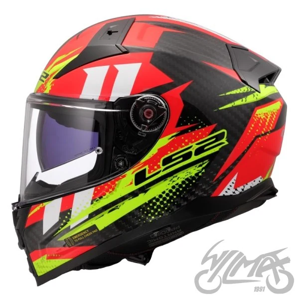 Kask LS2 FF811 Vector II C Tantic Red Yel — rozmiar XL — ujęcie 2