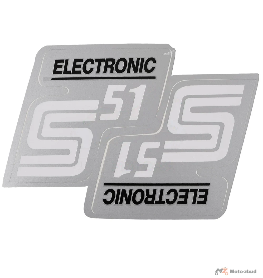 Naklejka Simson pokrywy electronic szara kpl.