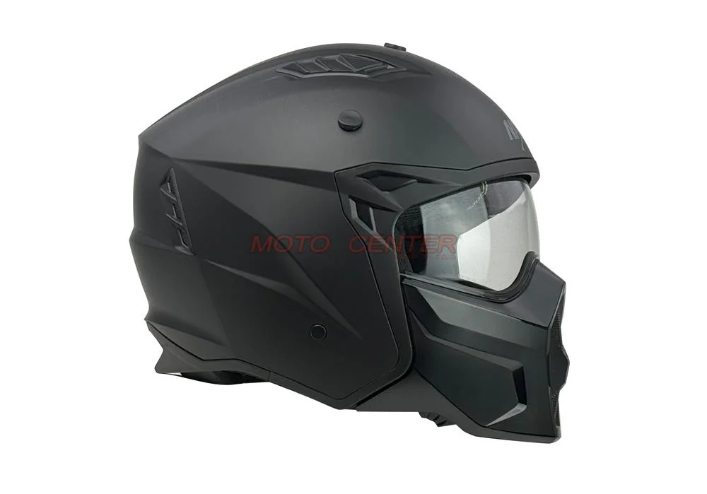Kask Naxa zamknięty z wypinaną szczęką S31 czarny mat XXL — ujęcie 1