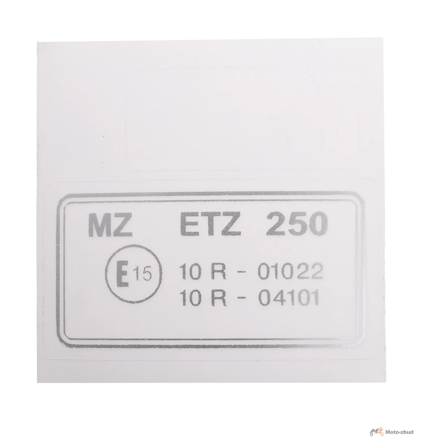 Naklejka główki ramy mała MZ ETZ 250 MMM
