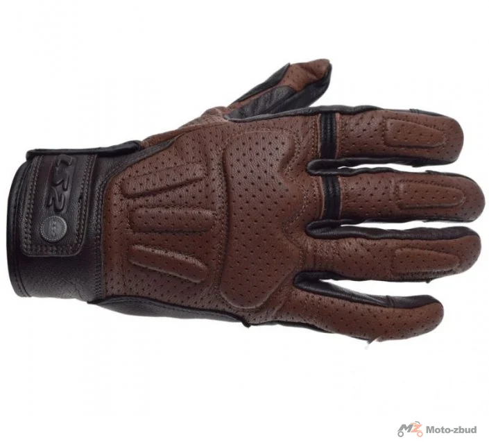 Rękawice motocyklowe LS2 Rust męskie Brown — XL
