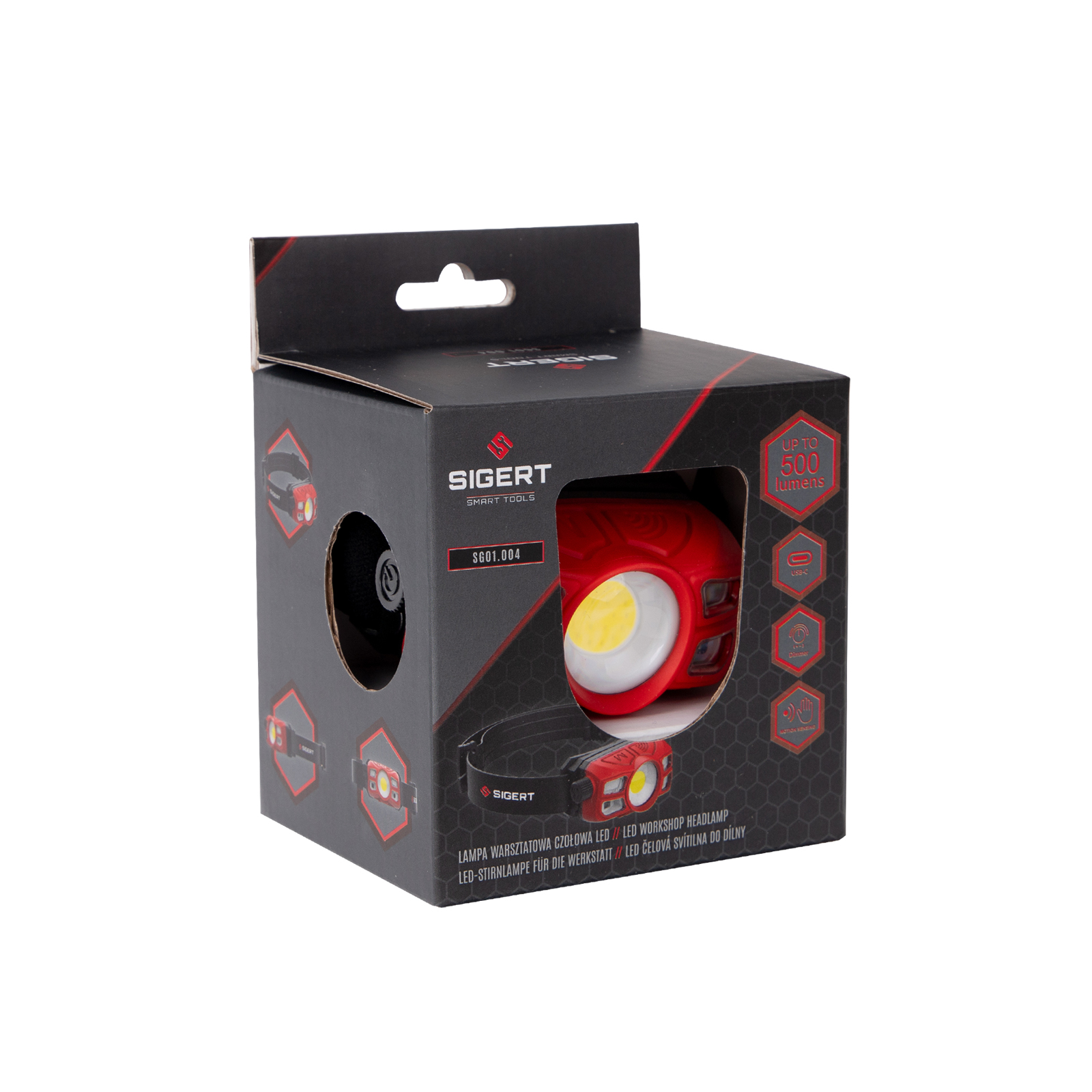 Lampa czołowa 500LM z regulacją mocy SIGERT SG01.004 — ujęcie 2