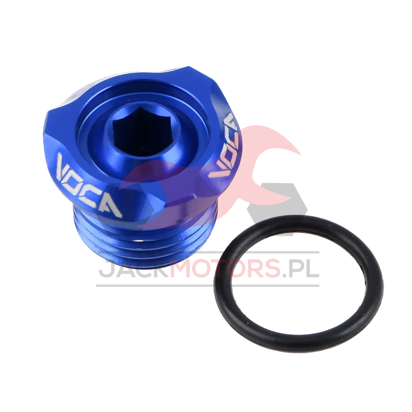 Korek oleju VOCA CNC V2 niebieski Derbi D50B0 / EBS050 — ujęcie 1