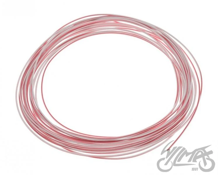 Przewód instalacji 0,75 mm² biały/czerwony 10 metrów — ujęcie 1