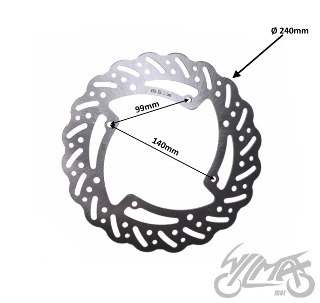 Tarcza hamulca tył do kayo K5 300 enduro — ujęcie 2