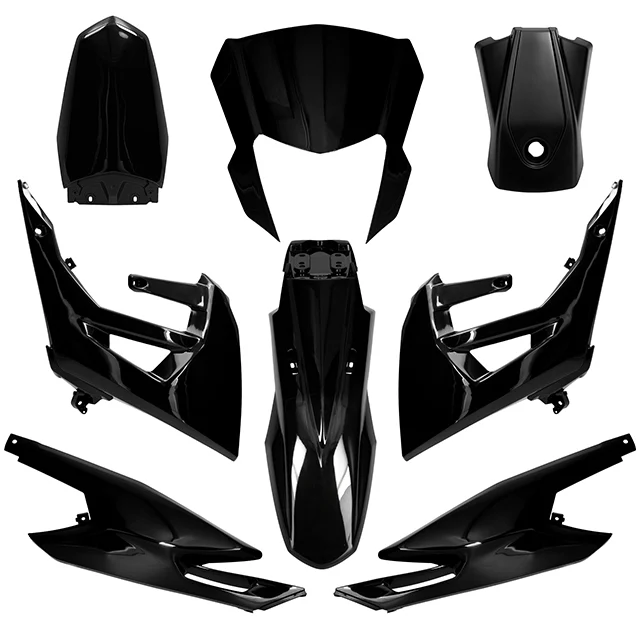 Plastiki Allpro czarne Derbi Senda sm racing / limited 2018-2021 r. kpl. — ujęcie 1