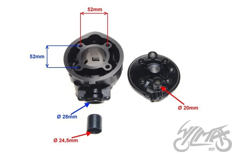 Cylinder do Aprilia wm AM6 AM345-70 Minarelli 70 — ujęcie 2