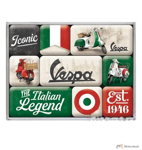 Magnes Vespa italian legend 9 szt. 83125