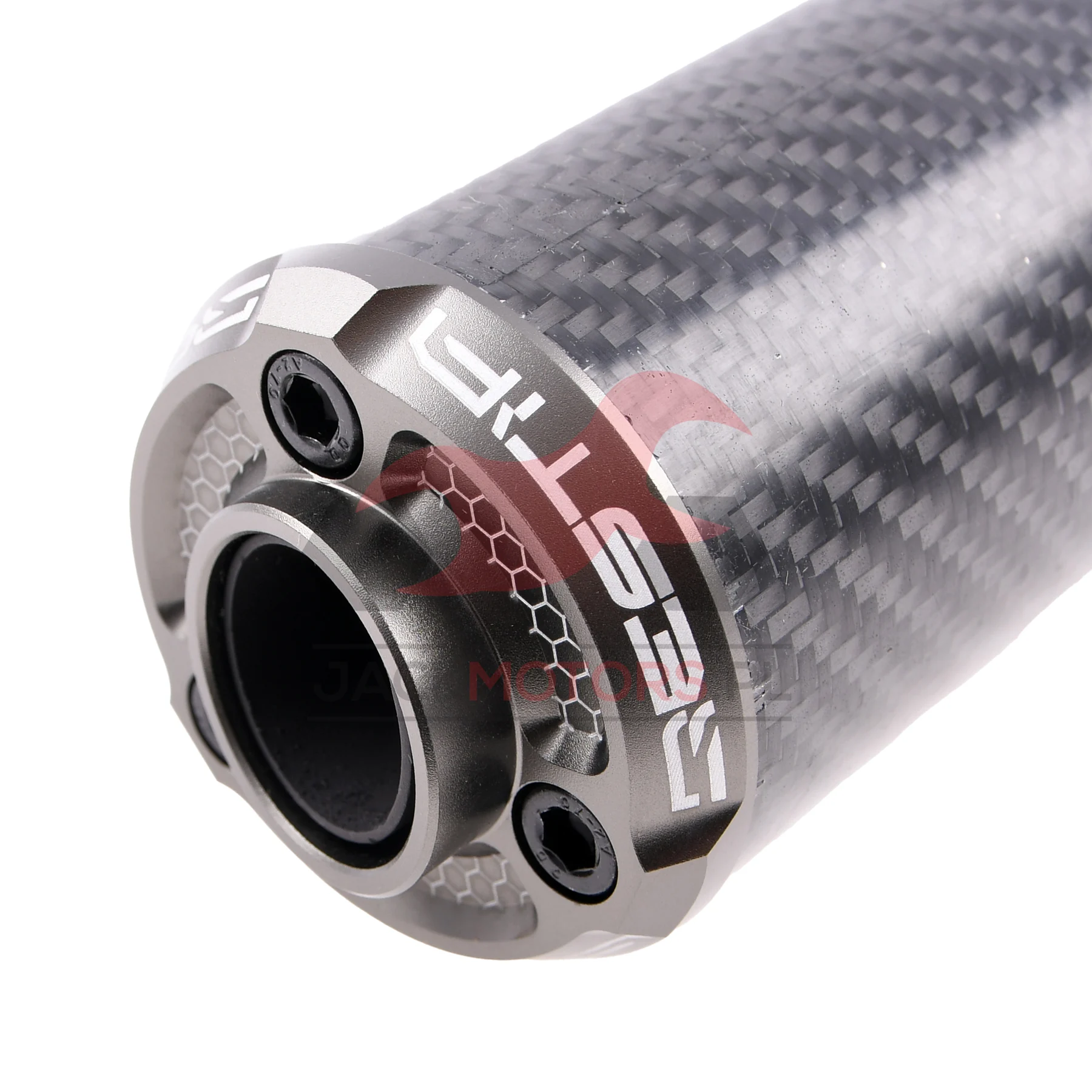 Końcówka wydechu VOCA bestia carbon CNC szara — ujęcie 2