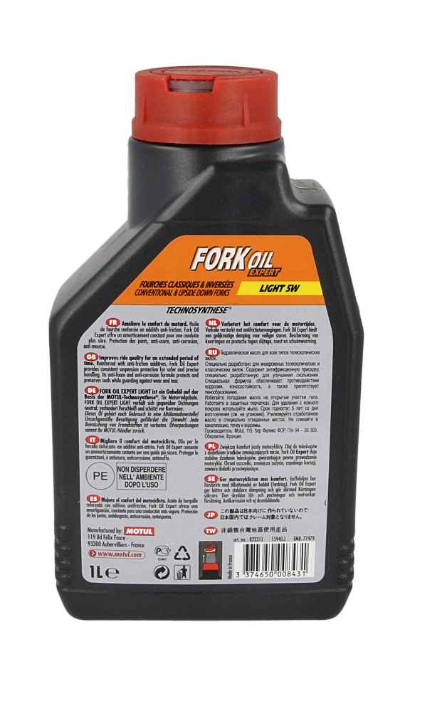 Olej do teleskopów 5 W MOTUL fork oil expert light 1 l — ujęcie 14