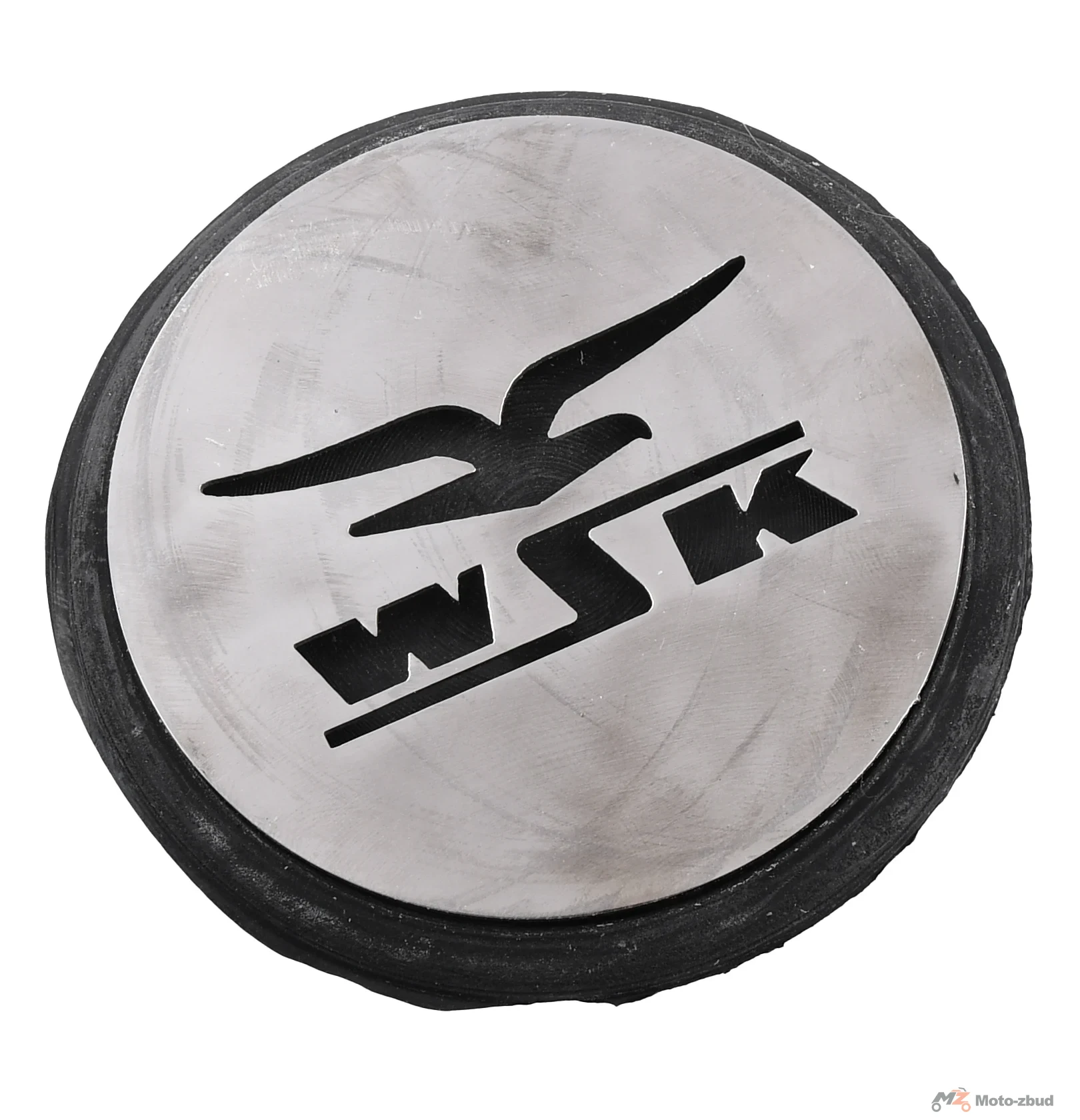 Emblemat zbiornika paliwa WSK polerowany + guma PL