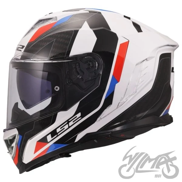 Kask LS2 FF818 Storm III sporty White Blue Red — rozmiar S — ujęcie 2