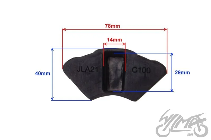 Guma zębatki do koła ROG6221 OGAR900 77 × 21 mm — ujęcie 2