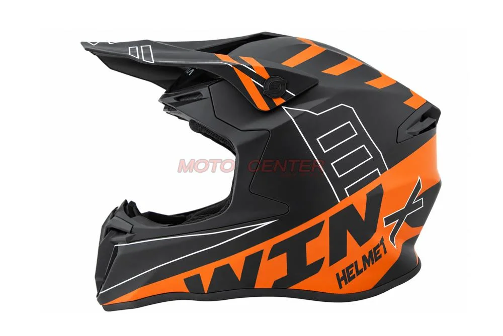 Kask crossowy BLEXX MD-902 czarny/pomarańczowy Matowy rozmiar XS Homologacja ECE R22.06 — ujęcie 2