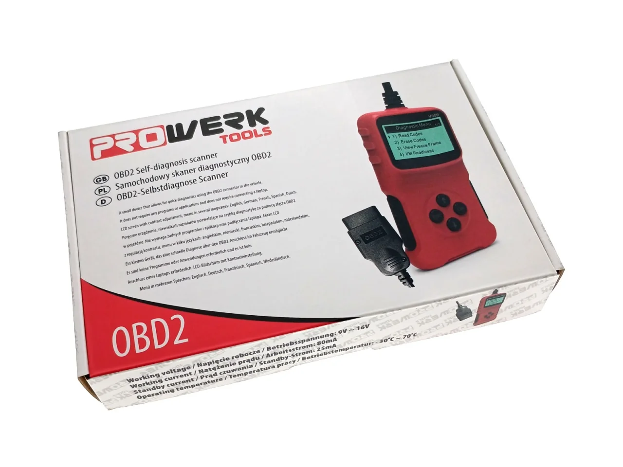 Skaner diagnostyczny OBD2 PROWERK — ujęcie 2