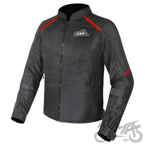 Kurtka LS2 Breeze męska Black red L — ujęcie 1
