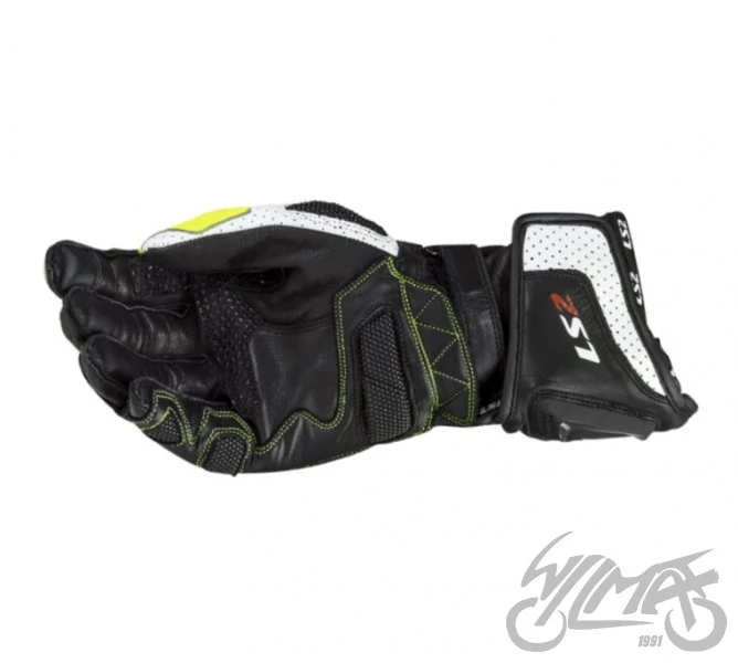 Rękawice motocyklowe LS2 Swift Racing męskie — czarny / żółty — rozmiar XL — ujęcie 2