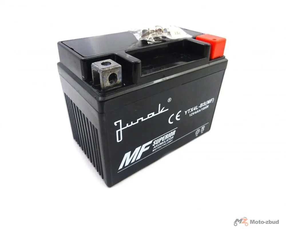 Akumulator Junak 12 V/4 Ah YTX4L-BS (MF) bezobsługowy (-+) (wys.x szer.x dł.) (86*70*113) (spakowane po 10 sztuk) (nr rej.E0011444BW) — ujęcie 2
