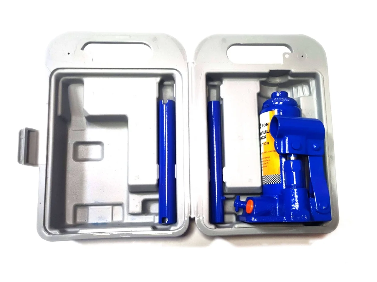 Podnośnik hydrauliczny 2T (1 tłokowy) + plastikowe pudełko — ujęcie 2