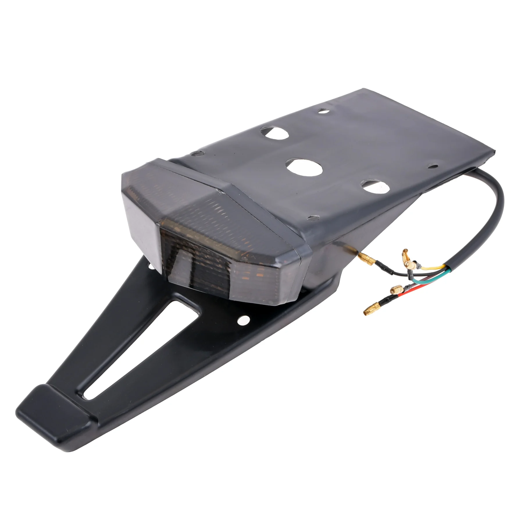 Uchwyt tablicy rejestracyjnej czarny + smoke dymiona lampa V2 Racing Force — ujęcie 2