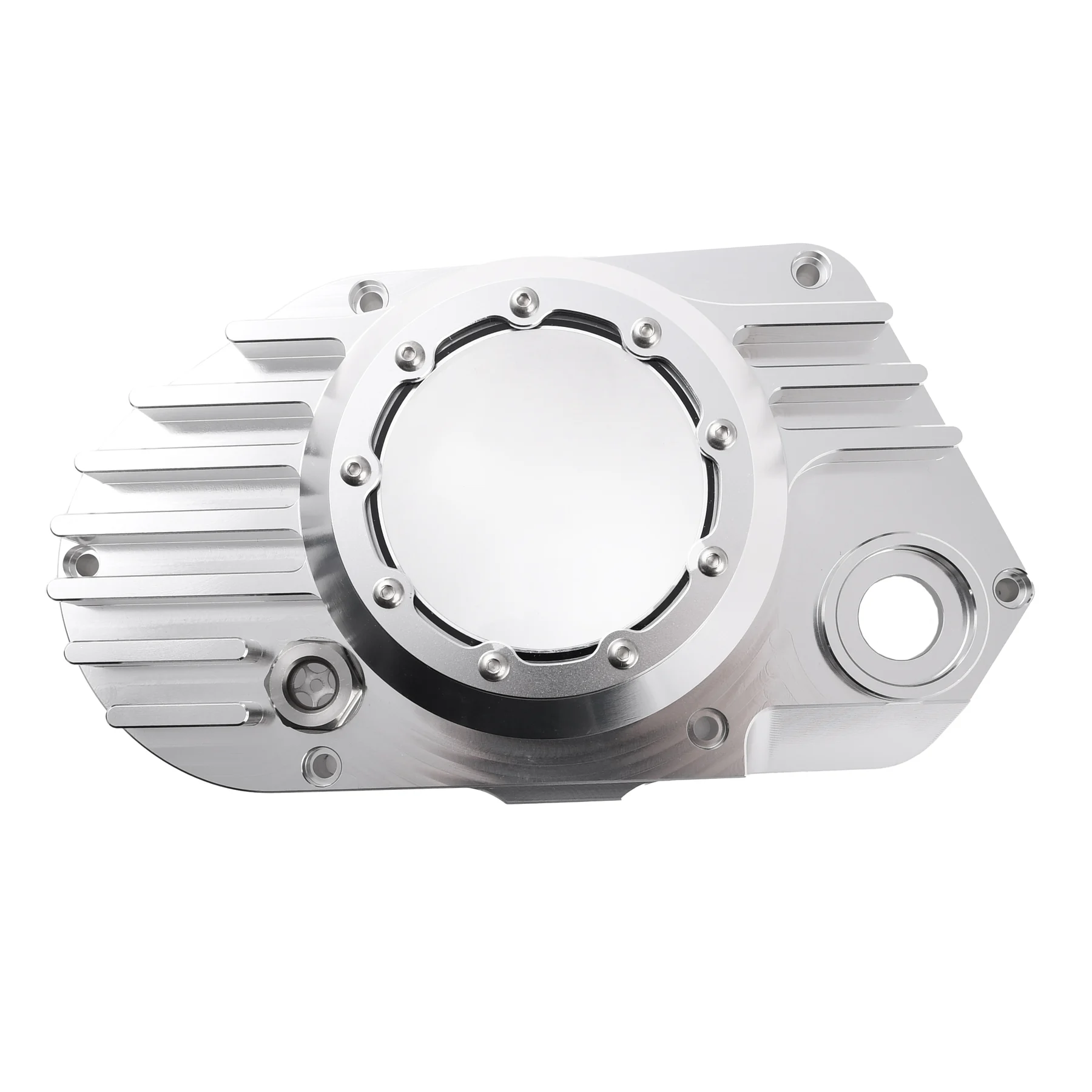 Pokrywa silnika Simson S51 SR50 lewa aluminium CNC clear + śruby DPR Performance — ujęcie 2