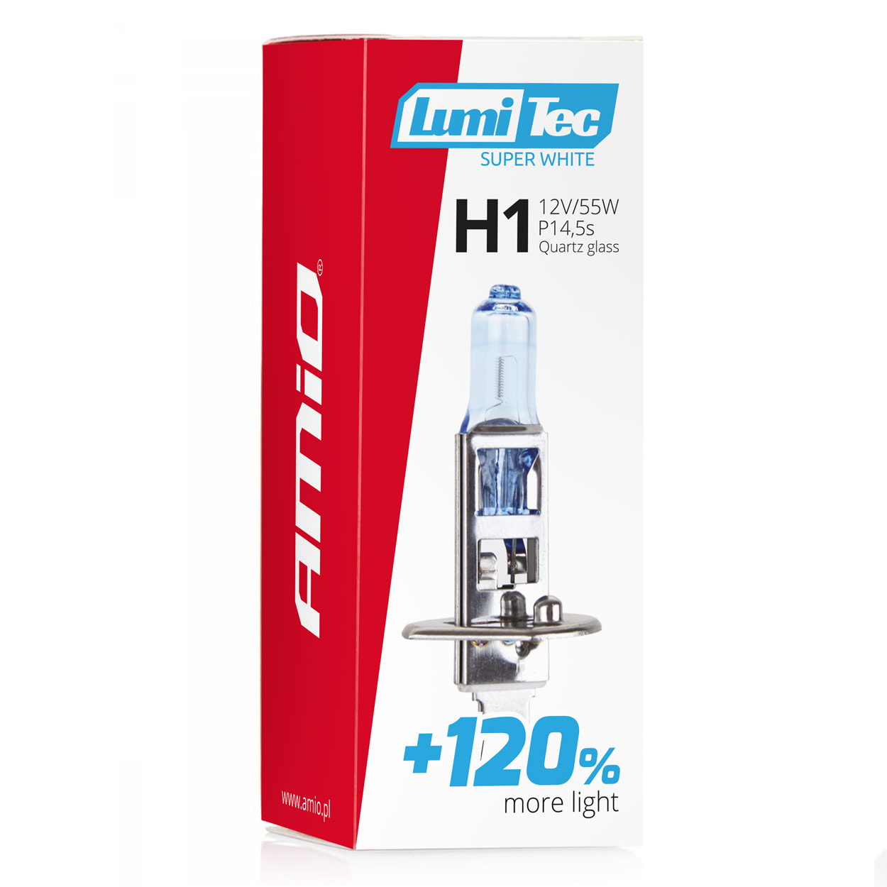Żarówka halogenowa H1 12 V 55 W LumiTec Super White +120% — ujęcie 3