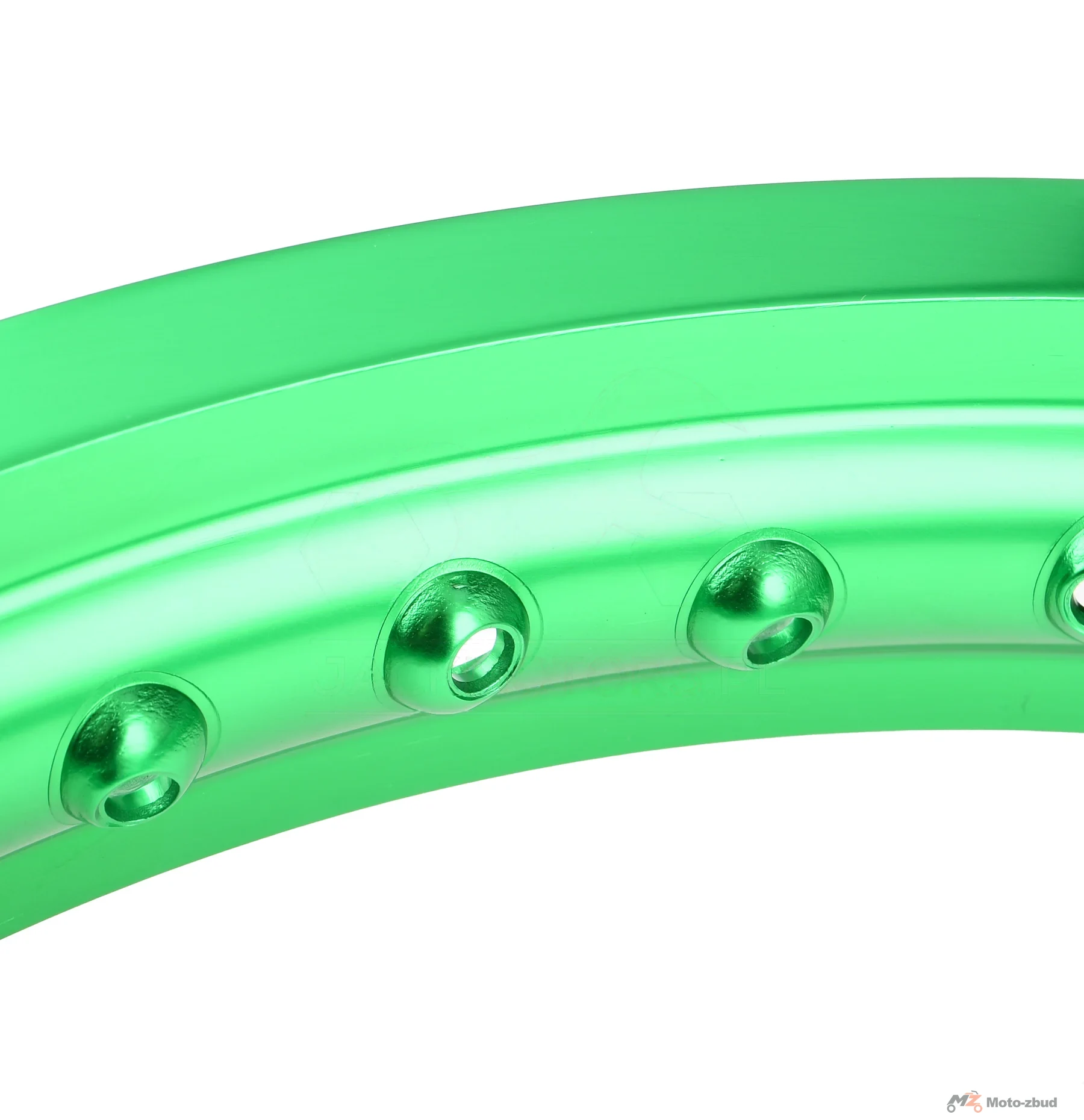 Obręcz koła 2,15 × 17 aluminiowa zielona DPR Classic — ujęcie 3