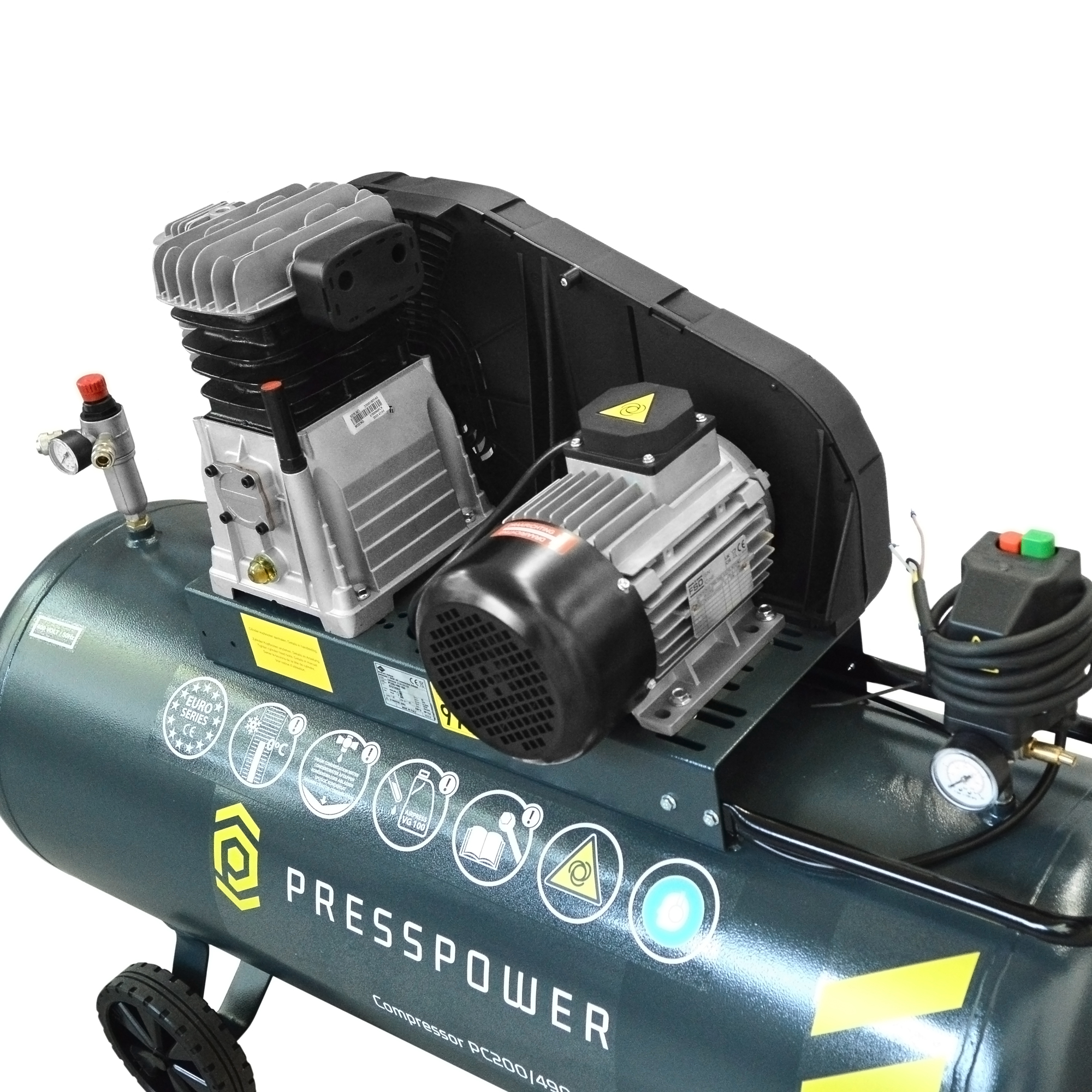 Kompresor tłokowy PRESSPOWER 200 l 400 V PC200/490-400 — ujęcie 3