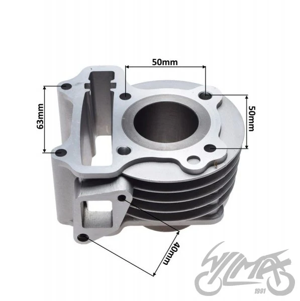 Cylinder GY6 4T, tuleja 46 mm, wariant 50 — STD00211B — ujęcie 2