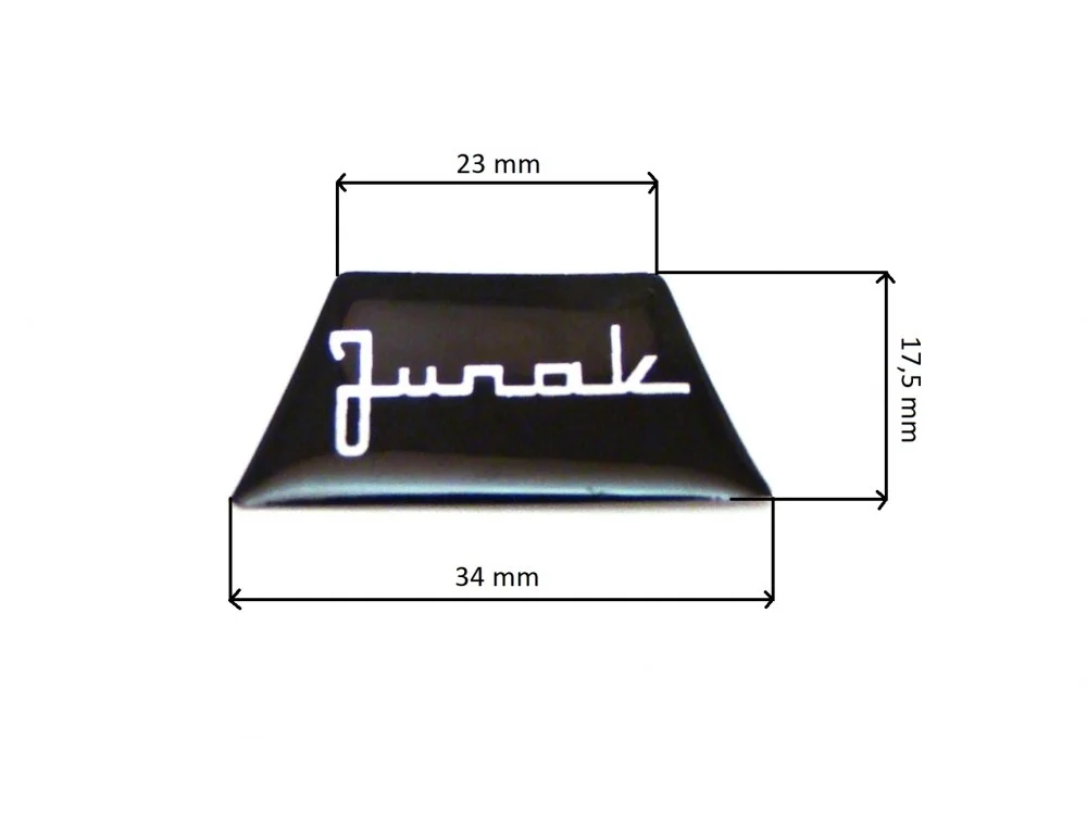 Junak 901RS/122RS naklejka mocowania kierownicy "Junak"