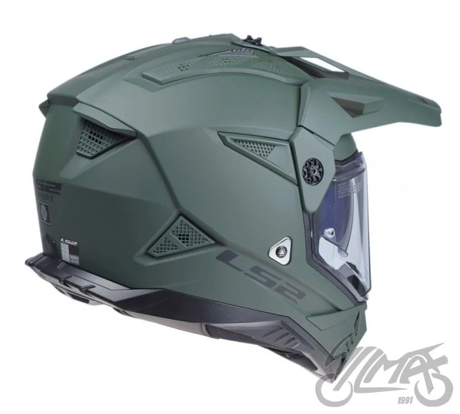 Kask adventure LS2 MX702 Pioneer II Solid M. Mil. Gr. — XS — ujęcie 4
