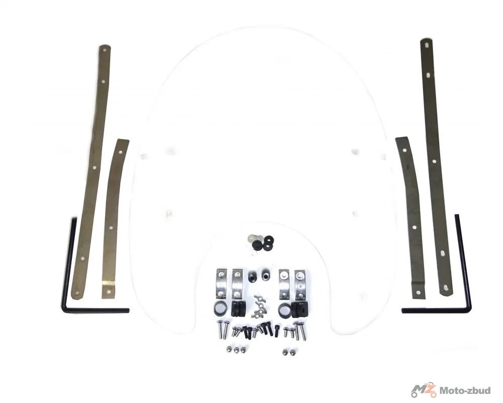 Junak M11 125 cm³/320 cm³ przednia szyba ochronna (z kpl. uchwytów) — ujęcie 2