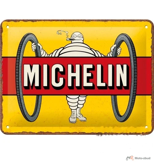 Tablica plakat 15X20 Michelin tyres yellow 26299