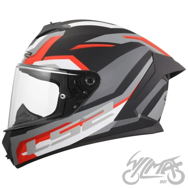 Kask LS2 FF820 Rapid III Hyper Black Red — XXL