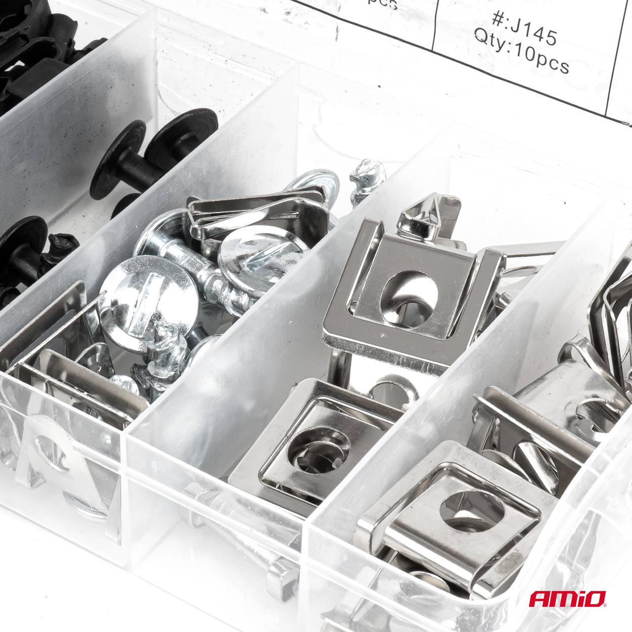 Zestaw plastikowych i metalowych śrubek blaszek montażowych 16 mm 22 mm 60 elementów — ujęcie 2