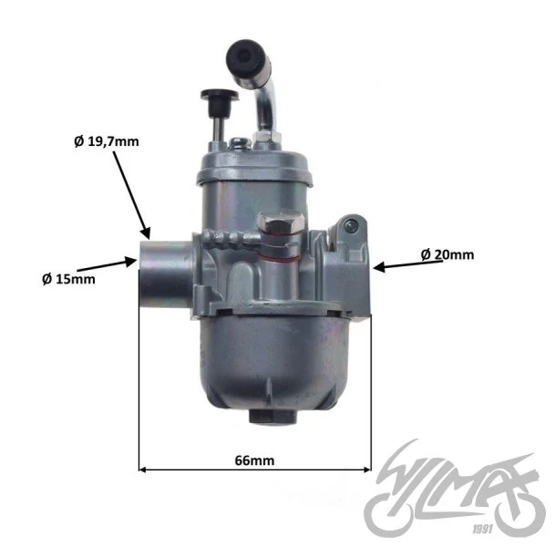 Gaźnik do Hercules, KTM, Puch, Sachs dolot 15 mm — AY567152 — ujęcie 2