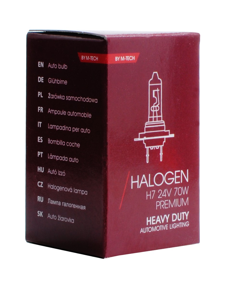 Żarówka halogenowa H7 24 V 70 W PX26D HD M-Tech ZHD907 — ujęcie 3