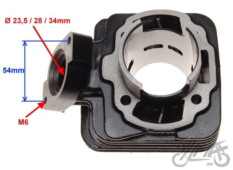 Cylinder z tłokiem 47,00 mm do skuterów Peugeot — komplet AY310572 — ujęcie 3