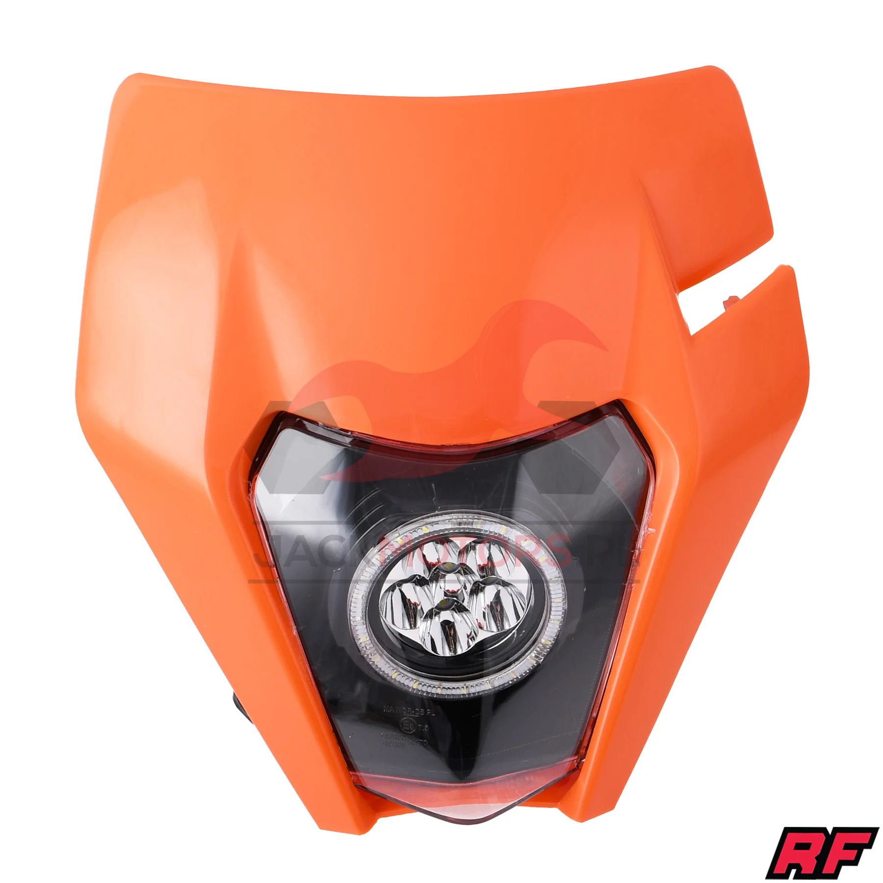 Owiewka uniwersalna Racing Force enduro LED V2 pomarańczowa — ujęcie 1