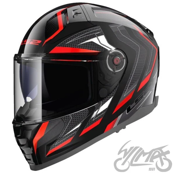 Kask LS2 FF811 Vector II Alizer Black Red — S